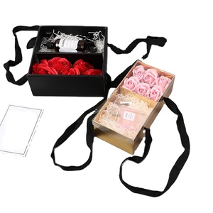 Mystery Gift <strong>Box</strong> Transparent Carton Flower Shipping <strong>Box</strong> <strong>Christmas</strong> Valentine's Day Rose Flower <strong>Box</strong> With clear PVC Window - Product Image 1