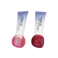 Tube cosmétique souple OEM personnalisé à dégradé, avec capuchon bombé translucide et embout transparent, idéal pour gloss et crème contour des yeux – Vente directe usine