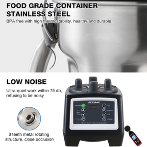 Batidos de cocina con certificación NSF <span class=keywords><strong>a</strong></span> <span class=keywords><strong>buen</strong></span> <span class=keywords><strong>precio</strong></span>, exprimidor fresco de acero inoxidable, licuadora comercial de alta resistencia de 4L y 3200W - Product Image 2