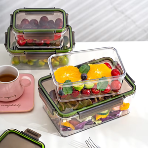 Contenitori per alimenti in plastica trasparente trasparente da 5,6 l per frigorifero a tenuta stagna <span class=keywords><strong>Set</strong></span> di contenitori per alimenti - Product Image 3