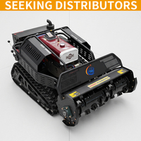 Mesin Pemotong Rumput Robot Multifungsi CE EPA Crawler Remote Control Mesin Diesel untuk Kebun dan Halaman