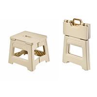 Tabouret pliant en plastique moderne et minimaliste - Portable pour extérieur, adulte, train, pêche, bain - Faible rétrécissement - Fabriqué en Chine