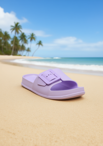 Sandali EVA Infradito con Cinturino Unico e Bottone, Unisex, Taglia 24, Estivi, Tinta Unita, Punta Aperta - Product Image 2