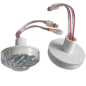 Trung Quốc bán buôn preprogrammed E14 <span class=keywords><strong>Turbo</strong></span> Bìa 60 mét AC24V 18 <span class=keywords><strong>LED</strong></span> tự động RGB <span class=keywords><strong>LED</strong></span> ánh sáng <span class=keywords><strong>LED</strong></span> ánh sáng Cabochon vui chơi giải trí - Product Image 2