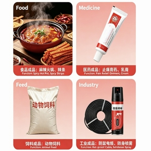Capsaicina in Polvere Commerciale per Alimenti, Materiale Grezzo Adsorbente, Agente Ausiliario per Rivestimenti, Agente Crema ad Alta Concentrazione di Capsaicina - Product Image 2