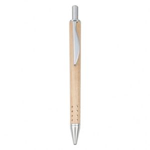 Bolígrafo Promocional de Clic con Diseño de Madera Original, Piezas Metálicas Cromadas, Logotipo Grabado Personalizado - Product Image 4
