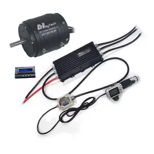 Maytech Kapal Listrik DIY Kit dengan 100KV 200KV 120116 Motor 500A ESC dengan Throttle Putar untuk Kapal Bermotor Jetski Catamaran