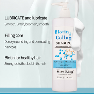 Champú WISEKING con Biotina y Keratina <span class=keywords><strong>para</strong></span> Cabello Lacio Brasileño, Anticaída, Anticaspa, Refrescante, Sin Sulfatos, Marca Privada, El <span class=keywords><strong>Mejor</strong></span> - Product Image 3