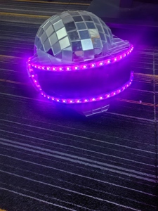 Casco con Espejo LED y Bola de Discoteca, Multicolor, con Luces Intermitentes, para DJ, Club, Rave, Festival de Música, Halloween, Disfraz, Accesorio para la Cabeza - Product Image 5