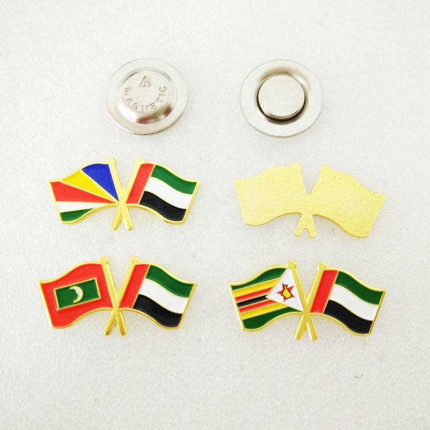 United Nations & Cambodia Flag Pin - Symbol of Patriotism