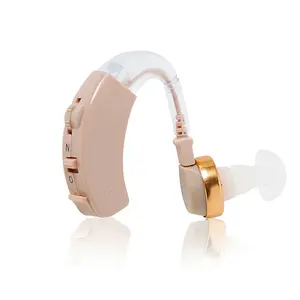 External analogue light small wireless earphone amplifier battery deaf BTE cheap hearing aids for sale