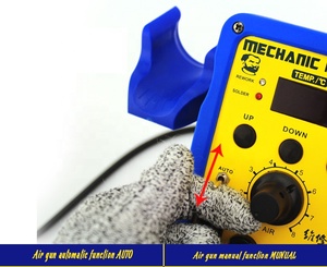 เครื่องบัดกรีลมร้อน <span class=keywords><strong>MECHANIC</strong></span> HK-8586D <span class=keywords><strong>2</strong></span> in 1 700W พร้อมหัวแร้งบัดกรีซ่อมแซม SMD จอแสดงผล LED ดิจิตอล - Product Image 4