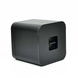 Seau à glace en plastique noir personnalisé avec logo pour bar, KTV, fête, avec couvercle, réfrigérateur à champagne, refroidisseur à vin - Product Image 5