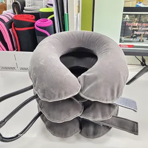 FSPG China Supplier Full Flannel Inflatable Cervical Neck Traction for Neck Shoulder Pain Relief