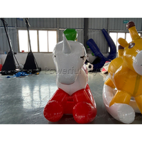 Cheval sauteur gonflable en PVC, jouet animal rebondissant pour enfants