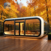 Kabin Apple Mewah Modular Prefabrikasi untuk Proyek Glamping dan Resor Hutan