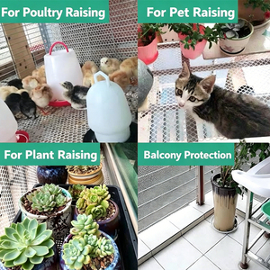 Clôture de protection extérieure en nylon et HDPE renforcée par fil métallique, idéale pour plantes, animaux domestiques (chats et chiens) – Vente chaude directe usine - Product Image 2