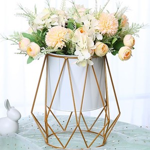 Modern Home Wrought Iron Fruit Gift <b>Basket</b> with Hollow Out Hanging <b>Storage</b> Wire <b>Baskets</b> Included - Product Image 4
