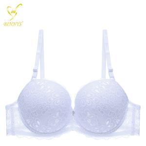 BINNYS Lady Sujetador Para Mujer <span class=keywords><strong>Copa</strong></span> <span class=keywords><strong>C</strong></span> Sutia Com Renda Bralette à armatures grande taille Push up broderie soutien-gorge pour grandes femmes - Product Image 4