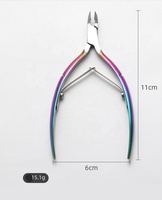 Outils pour ongles en acier inoxydable Pince à ongles double professionnelle Ciseaux à cuticules Ensemble de manucure et pédicure