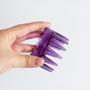 Peigne de massage Gua Sha manuel en PC avec logo, masseur de tête à grandes dents, <span class=keywords><strong>brosse</strong></span> à shampoing pour la relaxation quotidienne du cuir chevelu - Product Image 5