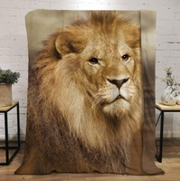 Impression personnalisée 3D Éléphant Lion Cheval Dauphin Couverture Conceptions de sublimation Sublimation Impression personnalisée Couverture polaire
