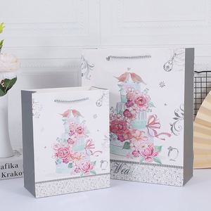 Bolsa de Papel para Regalo de Boda, Cartón Blanco de Lujo de Alta Calidad, Logotipo Personalizado - Product Image 4