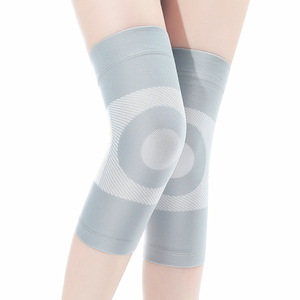 Genouillères blanc laiteux et gris, sans couture, respirantes, pour le basketball, protection universelle unisexe JBDX-001 - Product Image 2