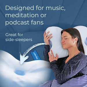 Derila Ergo Cervical Neck <b>Pillow</b> <b>Memory</b> Foam Contour <b>Pillow</b> for Back Side Sleepers 21.25 x 14.17 x - Product Image 6