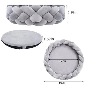 Grosse <span class=keywords><strong>tresse</strong></span> chat <span class=keywords><strong>lit</strong></span> tissé panier chaud tissé chat nid confortable câlin pour chiens et chats panier <span class=keywords><strong>lit</strong></span> main manuel tricoté <span class=keywords><strong>lit</strong></span> pour animaux <span class=keywords><strong>de</strong></span> compagnie - Product Image 3