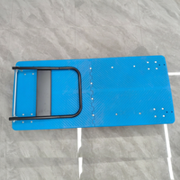 Carretilla de Plataforma Plegable de Plástico Resistente, Carro de Mano para Almacén, Carretilla de Empuje Plana para Entrega, Proveedor Chino