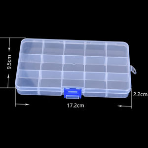 Низкая цена, 18 24 36 решетки, коробка для оборудования с разделителем, детали для инструментов, пластиковый ящик для хранения - Product Image 3