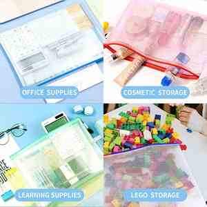 Custom Plastic <b>Document</b> <b>Holder</b> Pouch Nylon Mesh File Bag Transparent Test Pouch With Zipper Pouch Bag <b>Document</b> Office Supplies - Product Image 4