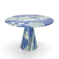 Table basse de style nordique personnalisée, table d'appoint moderne peinte à la main à l'huile pour la maison, le café, la villa, le restaurant, le salon/salle à manger