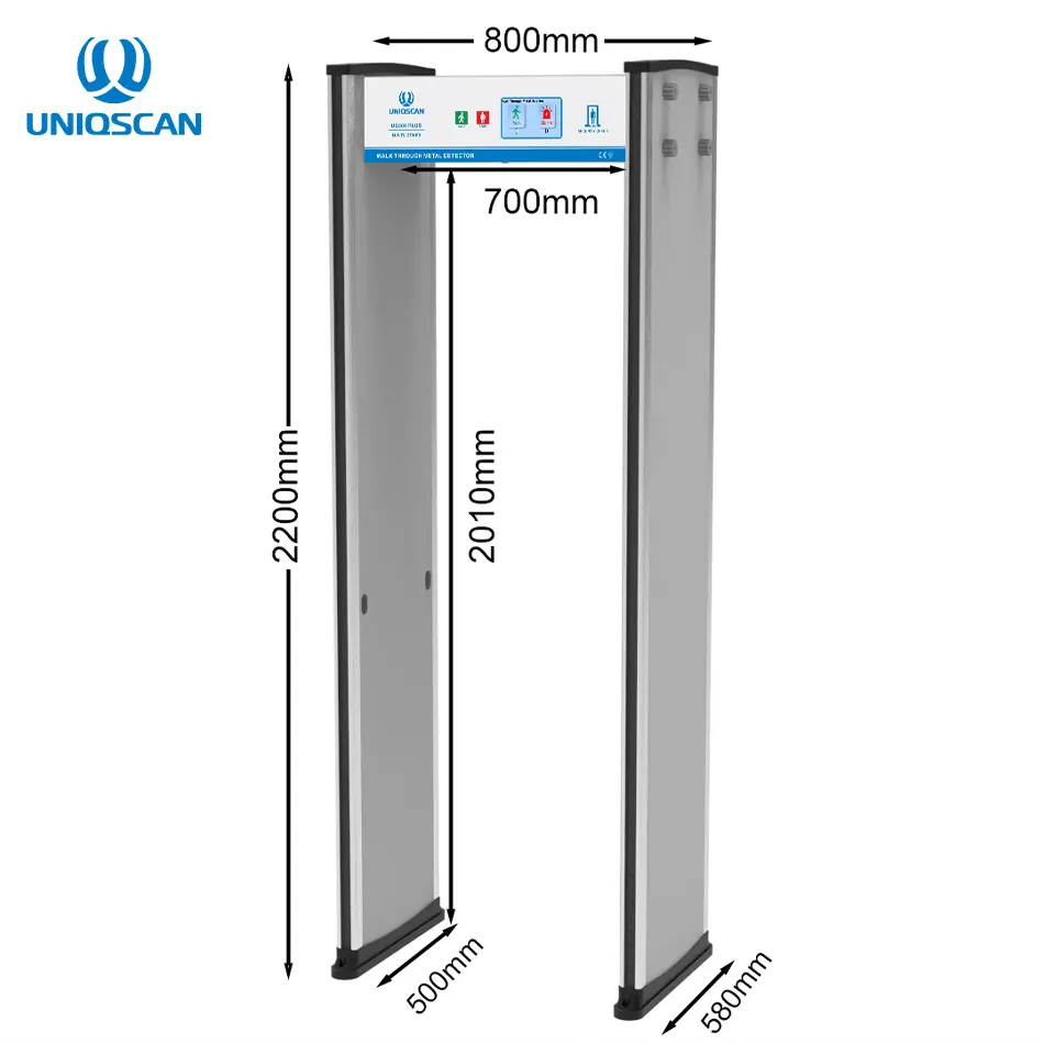 हवाई अड्डा होटल सुरक्षा निरीक्षण 33 जोन लोकप्रिय सुरक्षा उपकरण आर्क फ्रेम मेटल डिटेक्टर दरवाजा