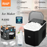 Machine à glaçons automatique RAF pour comptoir, glaçons pilés et à croquer, production efficace de 26 lb/24h, portable avec pelle