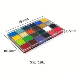 สีเพ้นท์หน้าและผิวกายสำหรับเด็ก 24 สี คุณภาพสูง กันน้ำ ควบคุมความมัน ขายส่ง - Product Image 5