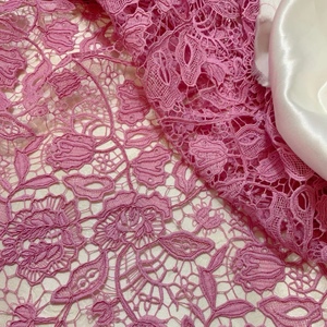 Nouvelle dentelle guipure double face en tissu pour robes longues de femme, accessoires de robe de soirée et de mariage - Product Image 6
