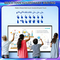 Tableau blanc interactif intelligent à écran tactile infrarouge, écran LCD numérique Bluelight de 65, 75, 86 et 100 pouces pour salles de classe