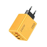 Chargeur mural rapide USB-C PD 240W avec 8 ports (4 USB + 4 Type C) - Adaptateur secteur pour téléphone portable QC 3.0 - Prise EU/US/UK