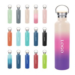 Frasco de vacío de 500 de acero inoxidable 304 ml personalizado Botella de agua deportiva aislada con recubrimiento en polvo con tapa y diseño de logotipo - Product Image 5