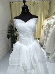 S2040N 2026 Nouvelle Robe de Mariée Tendance Coupe Trapèze Épaules Dénudées avec Découpes en Relief Style Européen et Laçage - Product Image 3