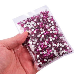 Strass en verre AB en forme de rose, à dos plat, à fixation à froid (non thermocollants), pour ongles, gobelets et DIY, vente en gros usine - Product Image 3