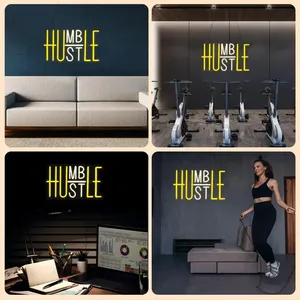 Khiêm tốn hối hả Led Neon dấu hiệu IP67 tường trang trí nội thất có thể điều chỉnh độ sáng USB Power Acrylic đèn cho văn phòng người đàn ông hang động không có pin - Product Image 6