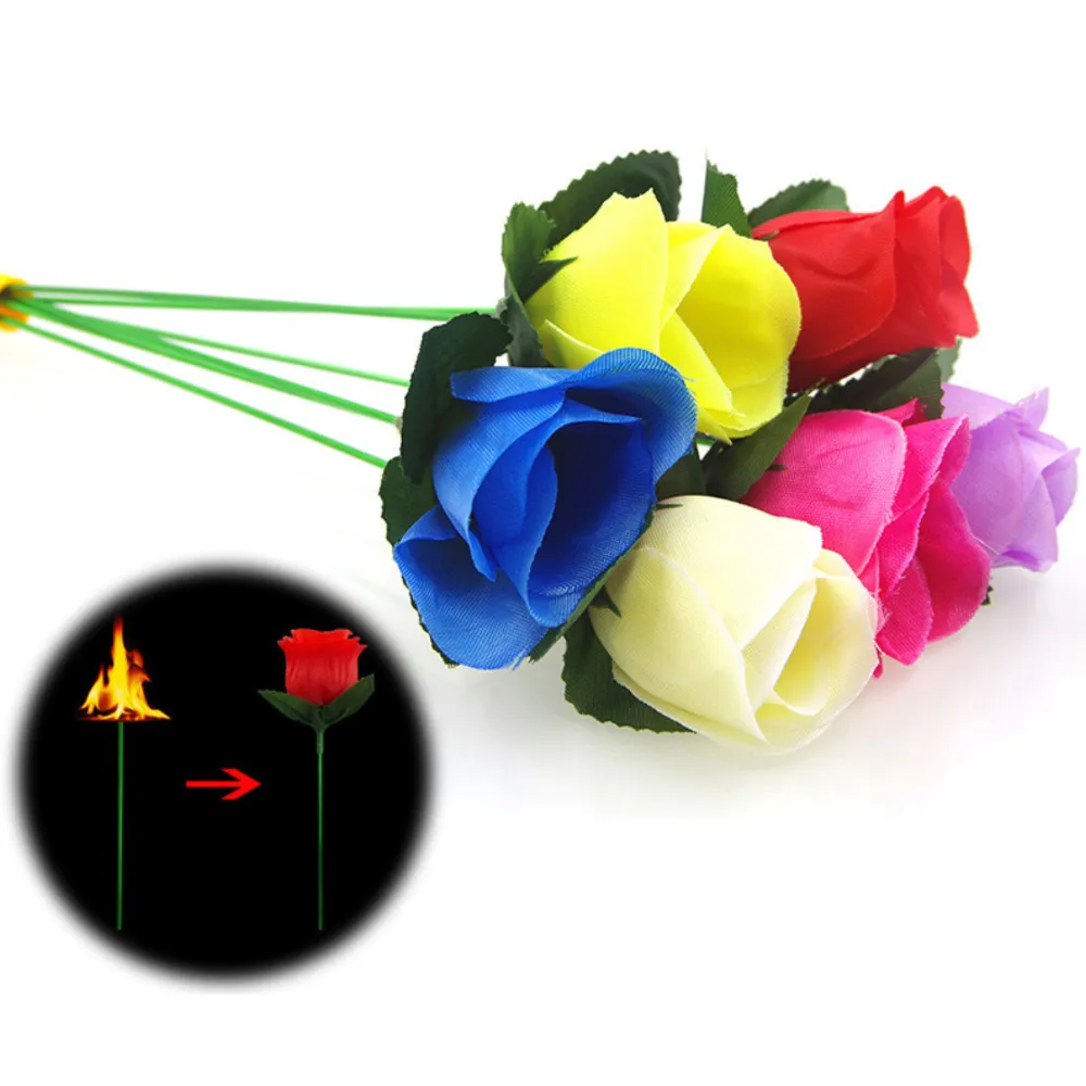 Огненный Цветок Роза фокус сценический магический реквизит для профессионального мага