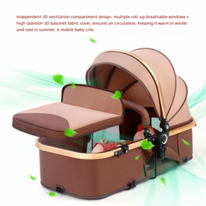 Poussette bébé pliable légère et réversible avec position haute, inclinable, et bonne suspension, pour nouveau-né et tout-petit - Product Image 6