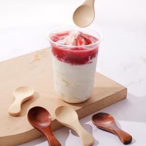 Mode petites cuillères Mini Condiments sucre assaisonnement <span class=keywords><strong>sel</strong></span> miel cuillère à café café thé confiture moutarde glace bois cuillères - Product Image 2