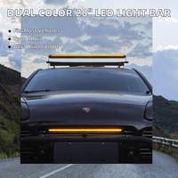 Nouvelle barre lumineuse LED universelle de 20 pouces à une rangée, jaune, Ranger T9, faisceau spot, effet stroboscopique, voiture, camion, tout-terrain, pare-chocs, 7100LM