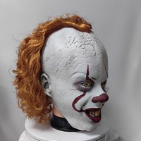 Masque de Clown d'Horreur d'Usine d'Origine, Masque de Fantôme Effrayant pour Cosplay, Accessoires de Fête Effrayants, Masques d'Halloween