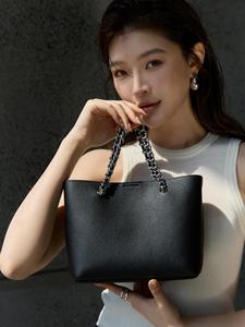 Unbranded Genuine Leather Tote Bag Vertical Shoulder Purse Quiet Luxury <strong>UK</strong> France Commute Private Label Wholesale - Product Image 1